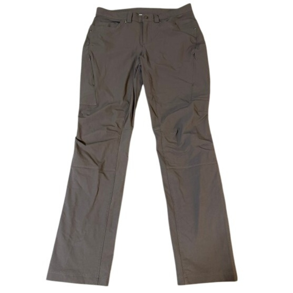 Duluth Trading Co Flexpedition Pants Womens 10 Gray Straight Leg Stretch Cargo